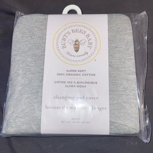 NWT BURTS BEES BABY CHANGING PAD COVER